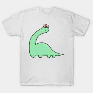 cute brachiosaurus dinosaur design T-Shirt